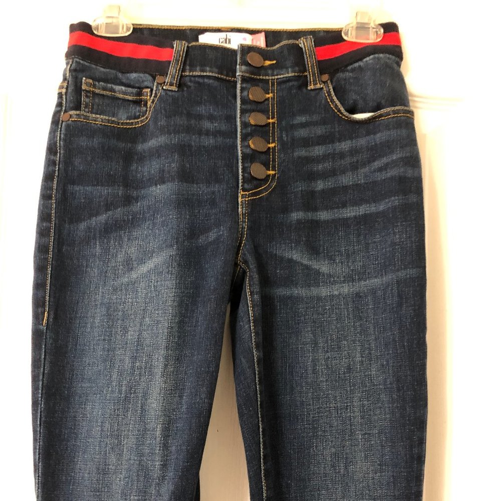 CAbi Buttonfly Skinny Jeans Size 2